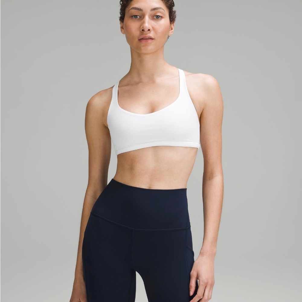 White Lululemon Free to Be Wild Sports Bra size 2